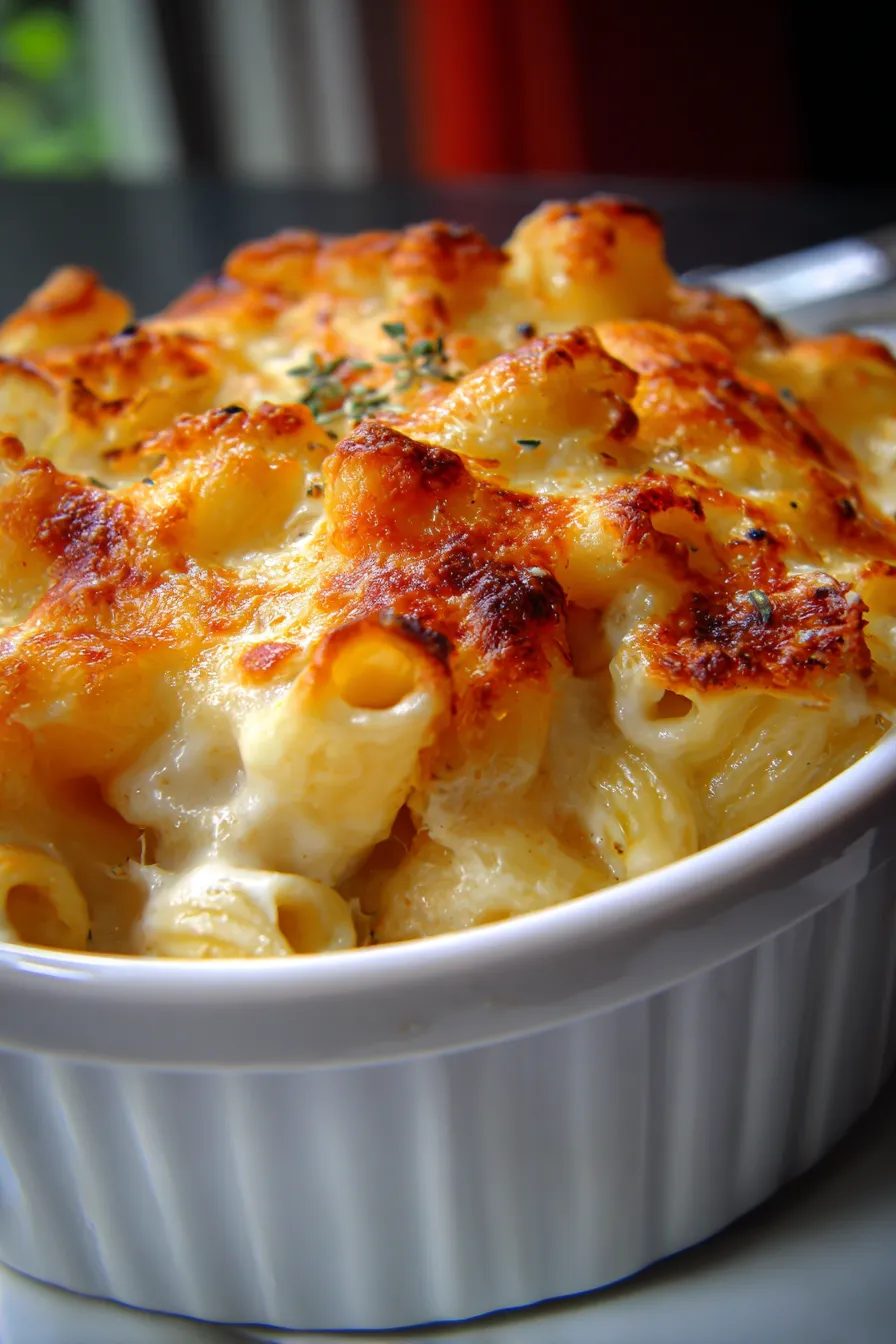 Comfort food cheesy pasta dish