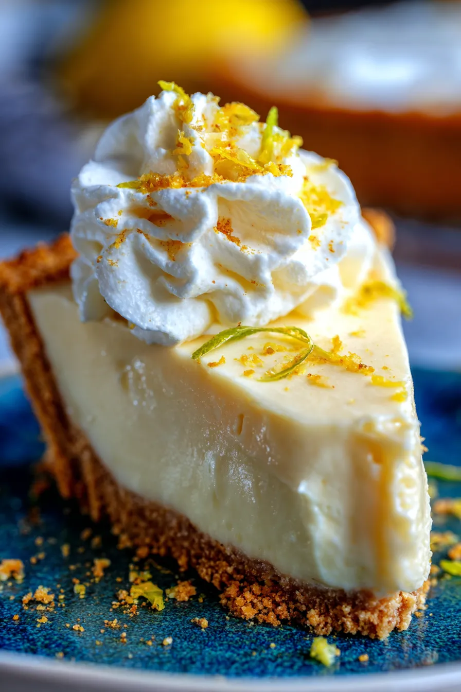Creamy No-Bake Condensed Milk Lemon Pie: Easy & Zesty Dessert