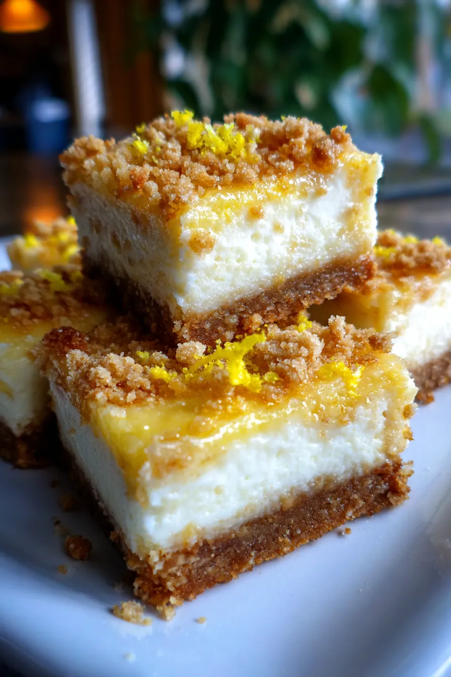 Lemon Cheesecake Crumb Bars – Easy & Creamy Dessert