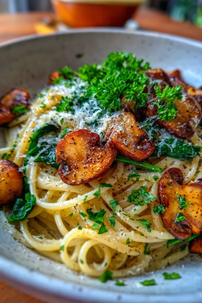 Creamy Parmesan Spinach Mushroom Pasta: Your Ultimate Comfort Dish