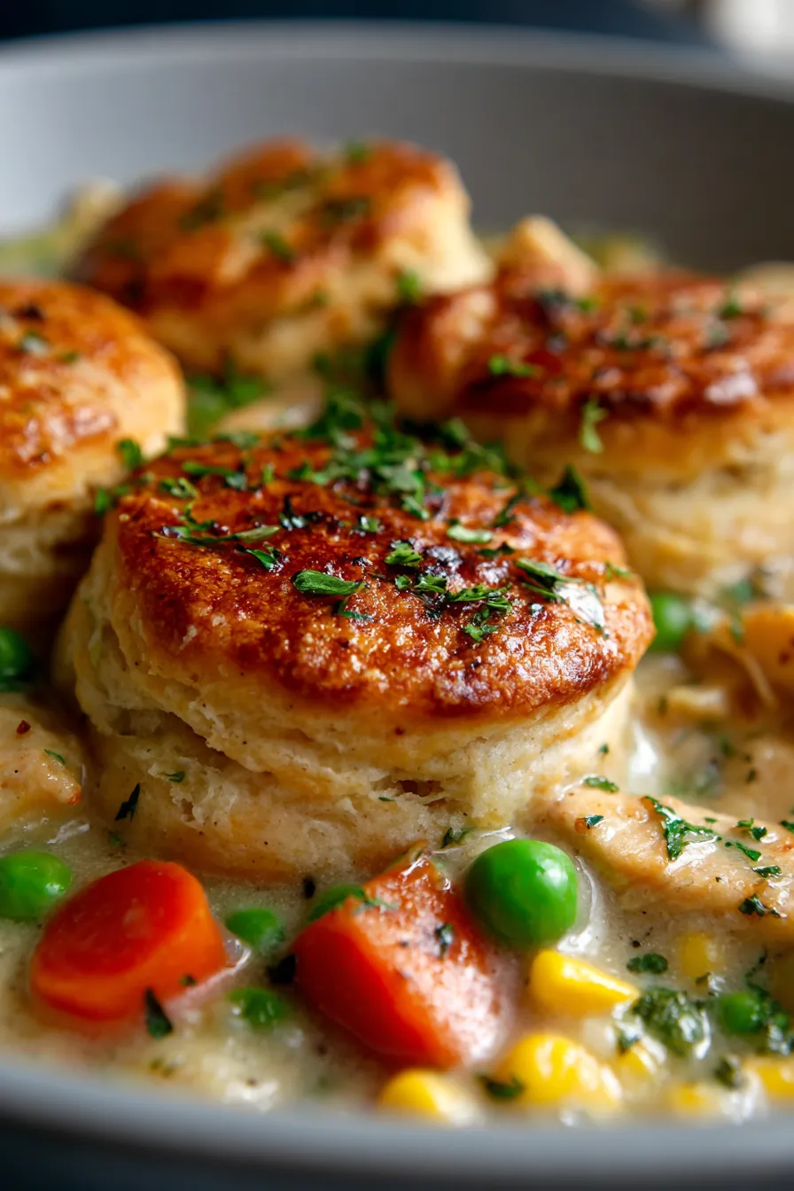 Crock Pot Chicken Pot Pie-filling-closeup