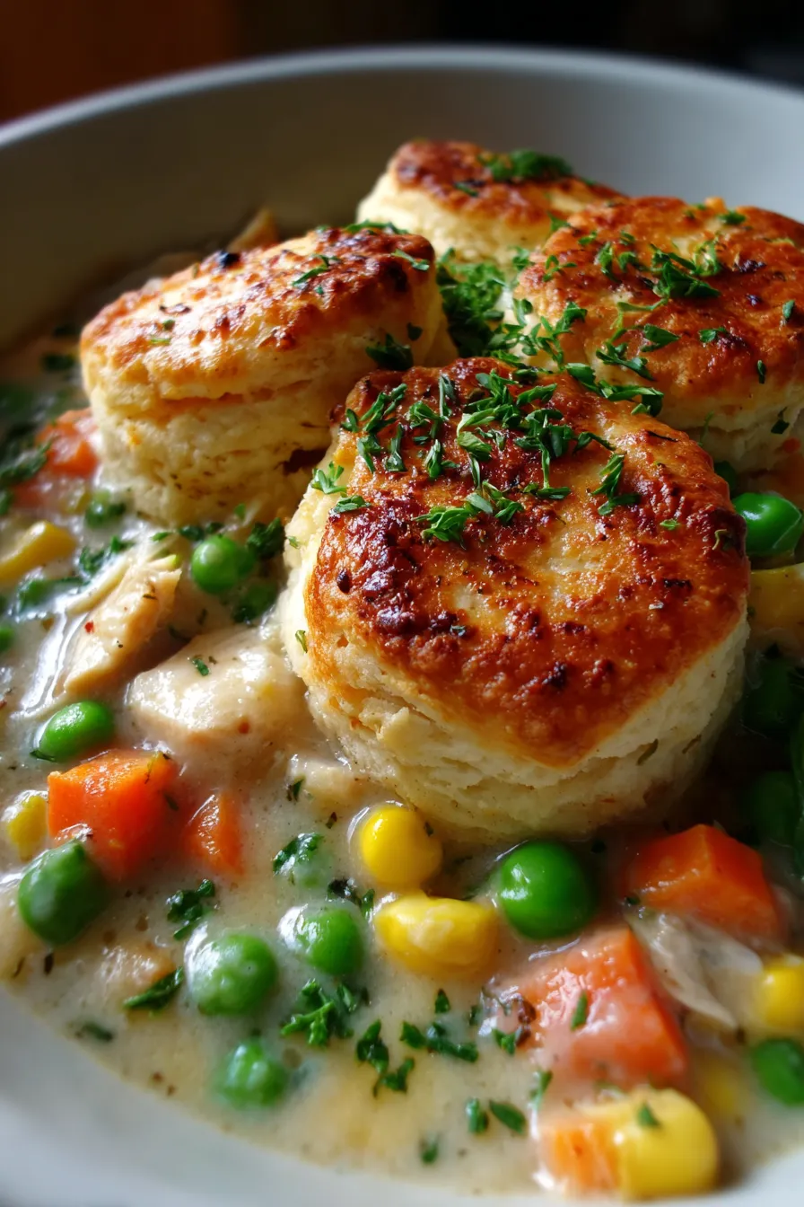 Crock Pot Chicken Pot Pie-serving-spoon