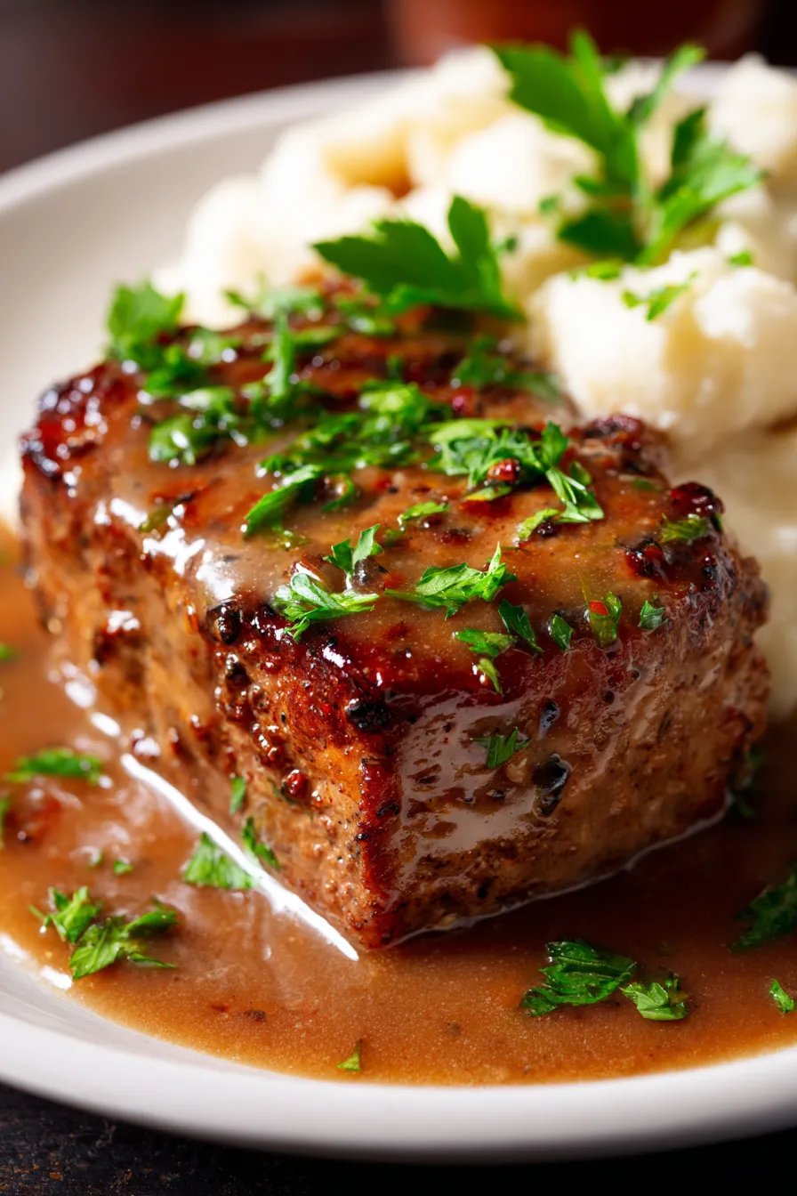 Crock Pot Cube Steak and Gravy-ingredients-flat lay