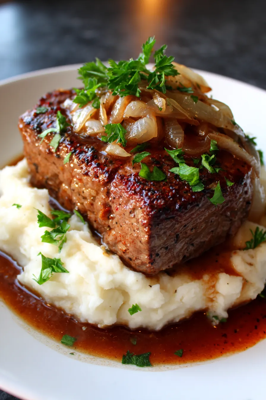 Crock Pot Sirloin Steak and Gravy-slow cooker-process