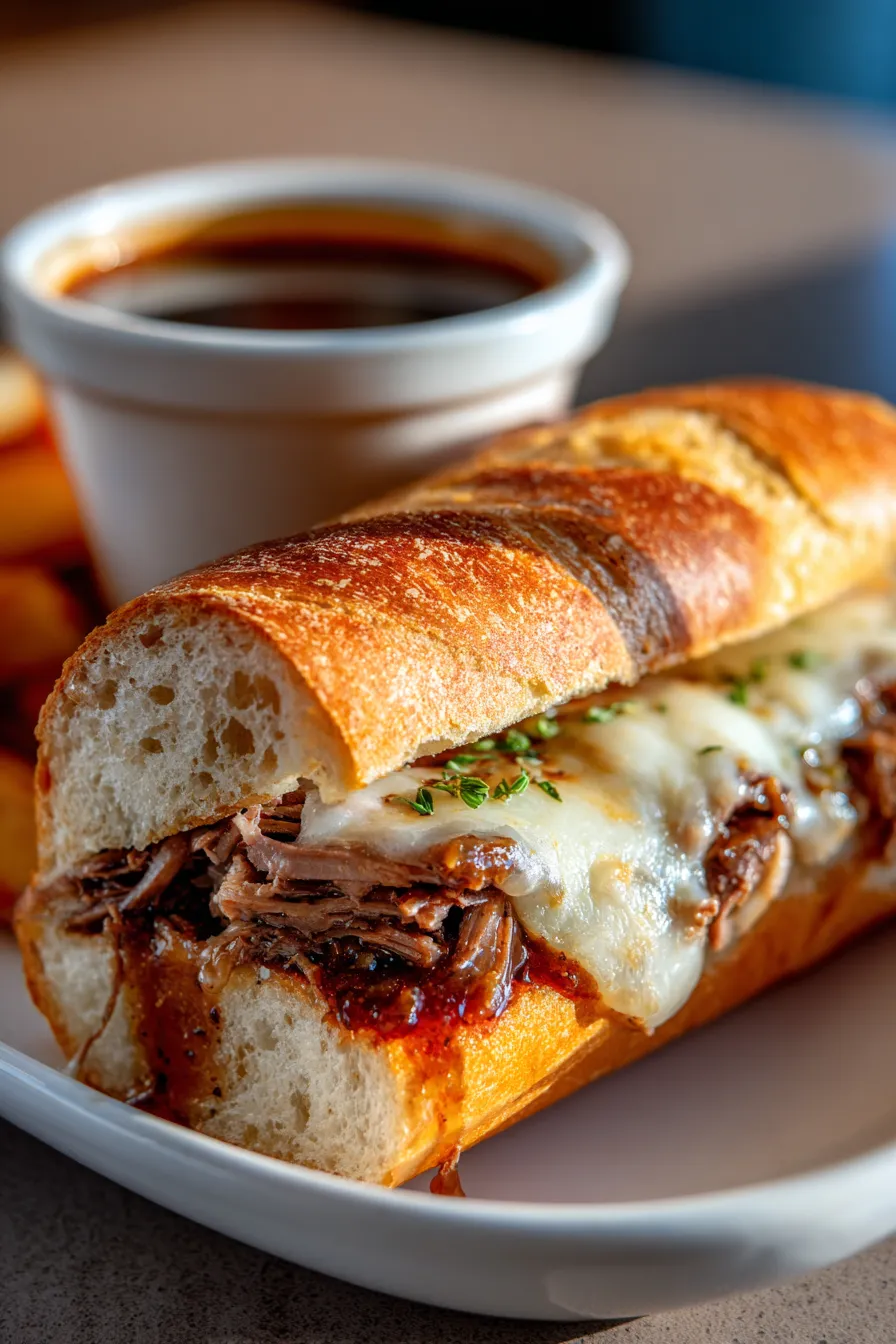 Crockpot French Dip Sandwiches: Easy Slow Cooker Recipe!
