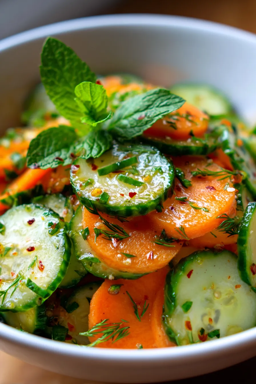 Refreshing Cucumber Carrot Salad: Easy & Zesty Recipe
