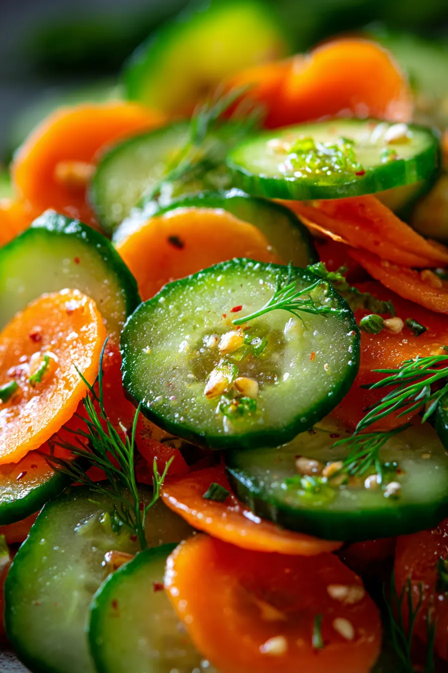 Cucumber Carrot Salad-serving-bowl