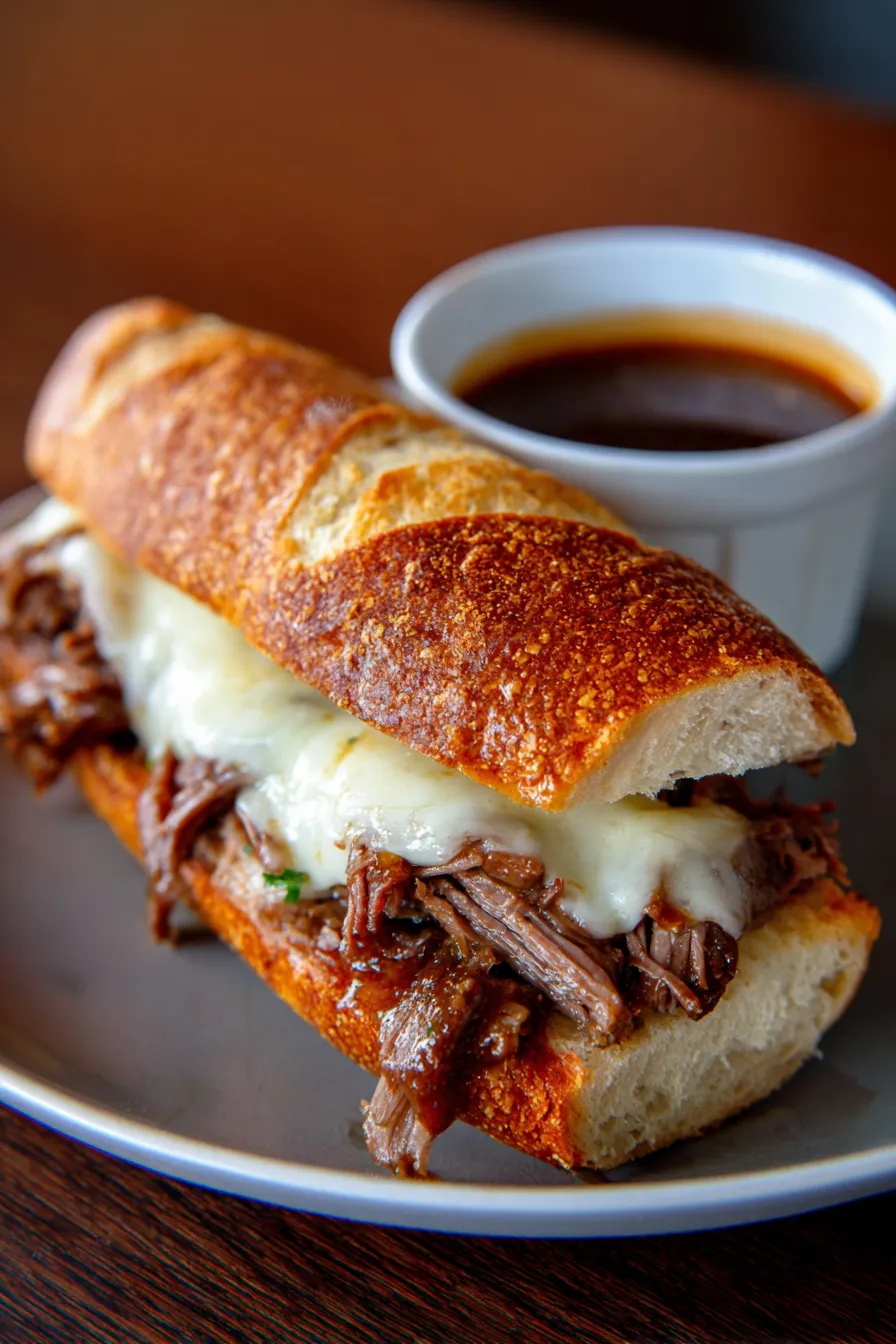french dip au jus dipping
