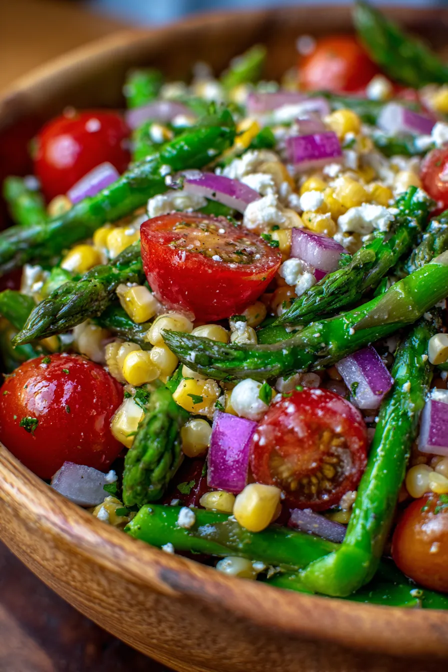 fresh vegetable medley closeup