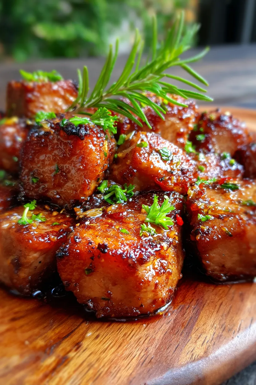 Garlic herb pork recipe dinner