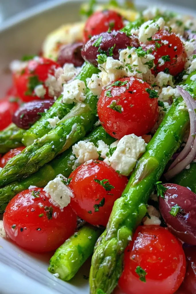 Greek Asparagus Salad: Easy, Fresh & Delicious • Olive & Mango