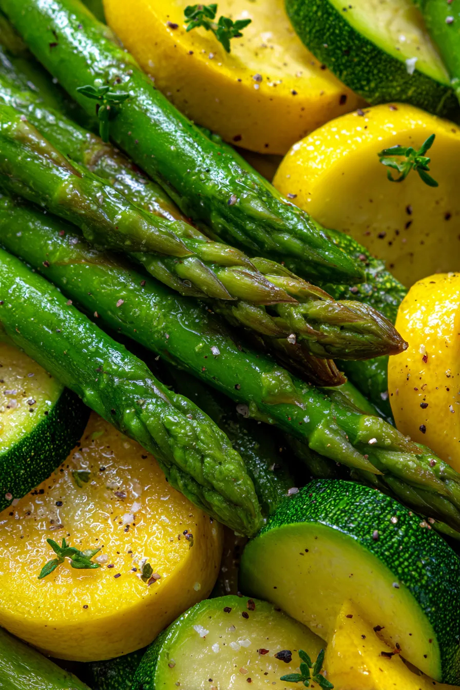Healthy Asparagus with Zucchini and Squash (Easy Recipe!)