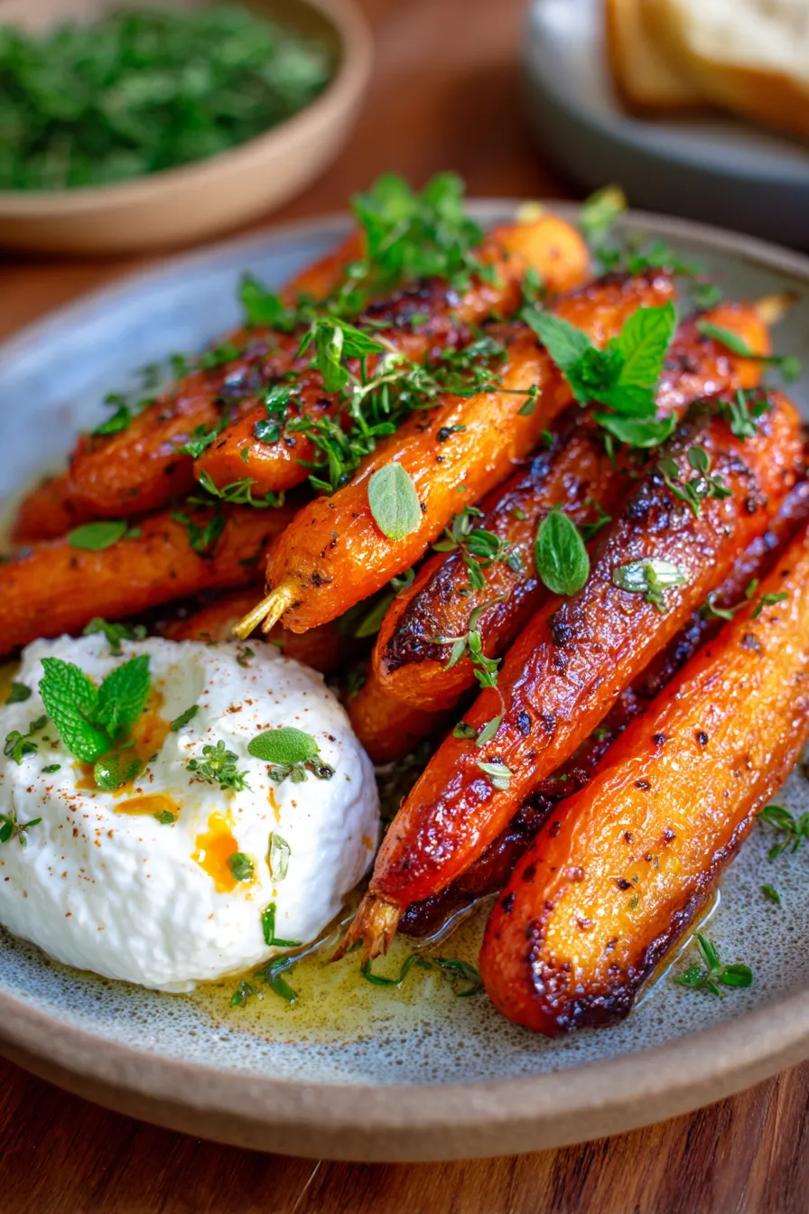 Healthy Vegetarian Recipe Honey Caramelised Carrots With Whipped Feta-ingredients-prep