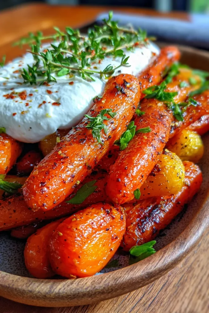 Honey Caramelized Carrots with Whipped Feta Recipe