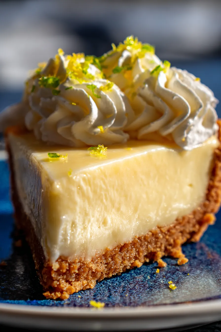Homemade Condensed Milk Lemon Pie whole