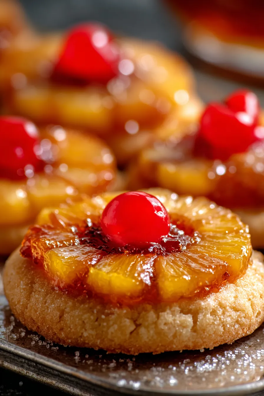 ingredients for pineapple upside down cookies