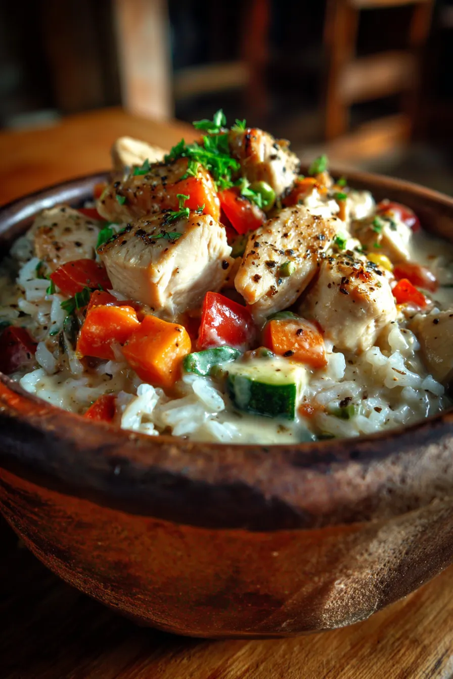 kid-friendly crockpot, rustic kitchen, soft lighting