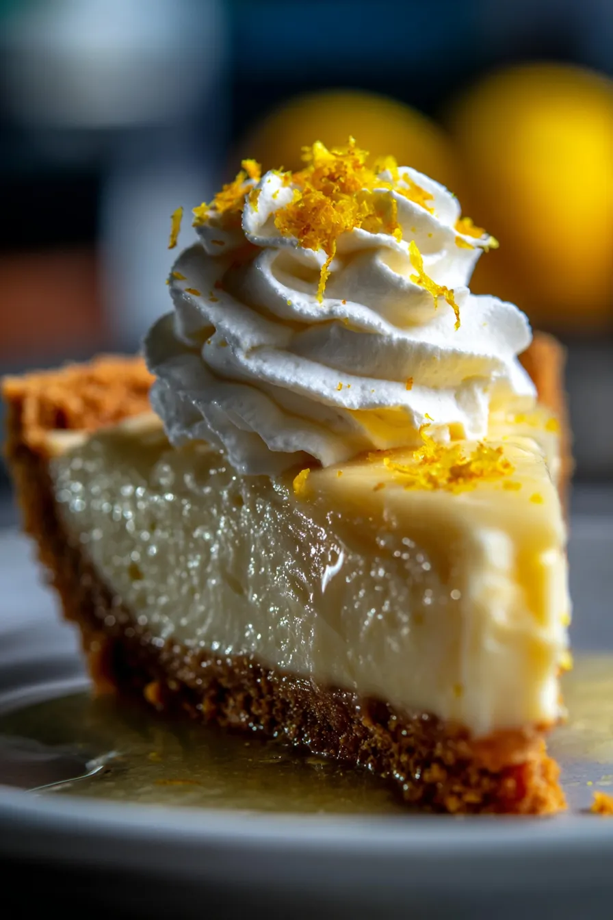 Lemon Cream Pie-texture-closeup