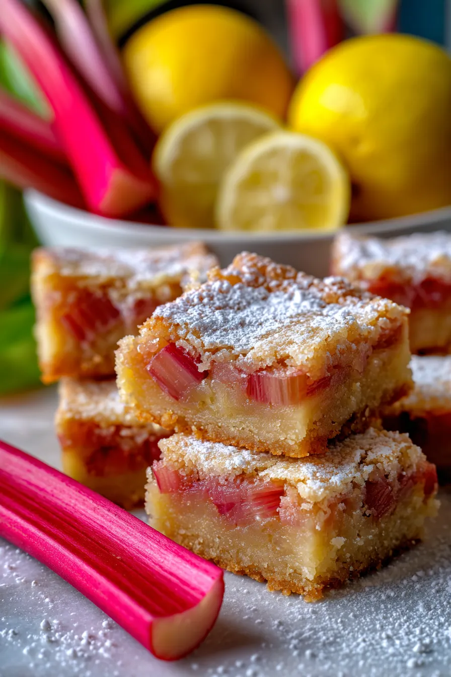 Easy Lemon Rhubarb Bars: Your New Favorite Spring Dessert