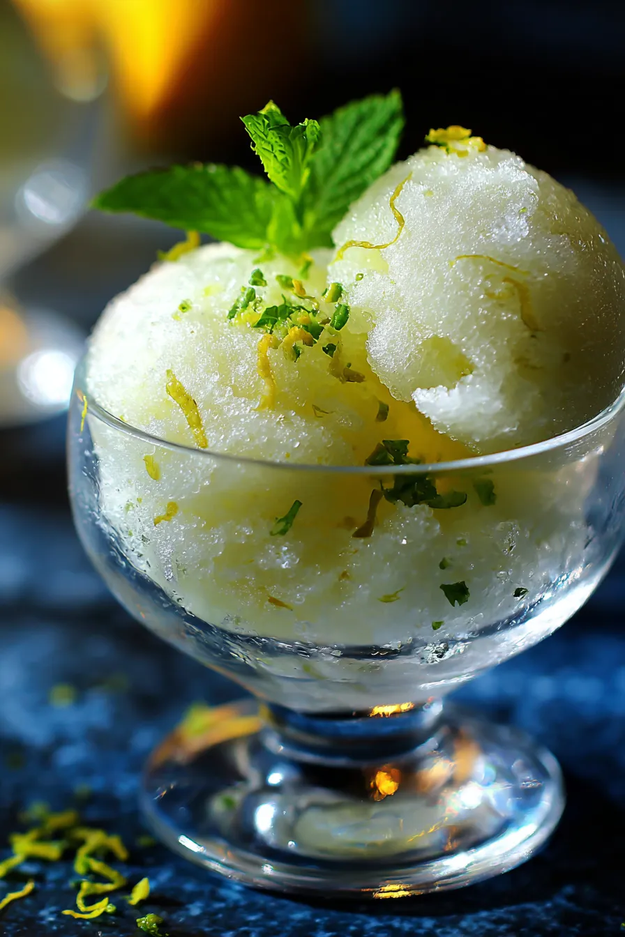 lemon sorbet-texture-scoop