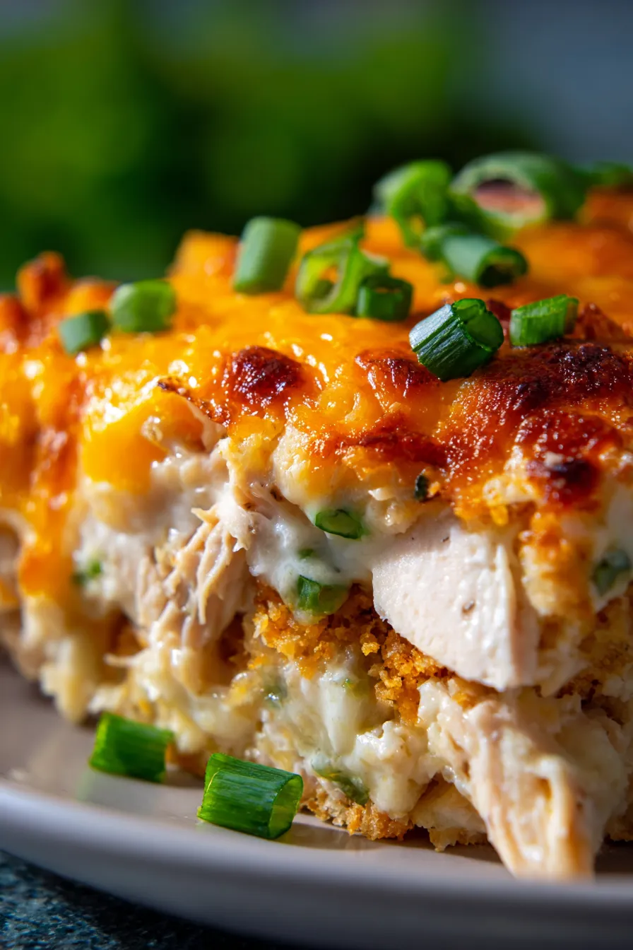 Million Dollar Chicken Casserole-creamy-texture