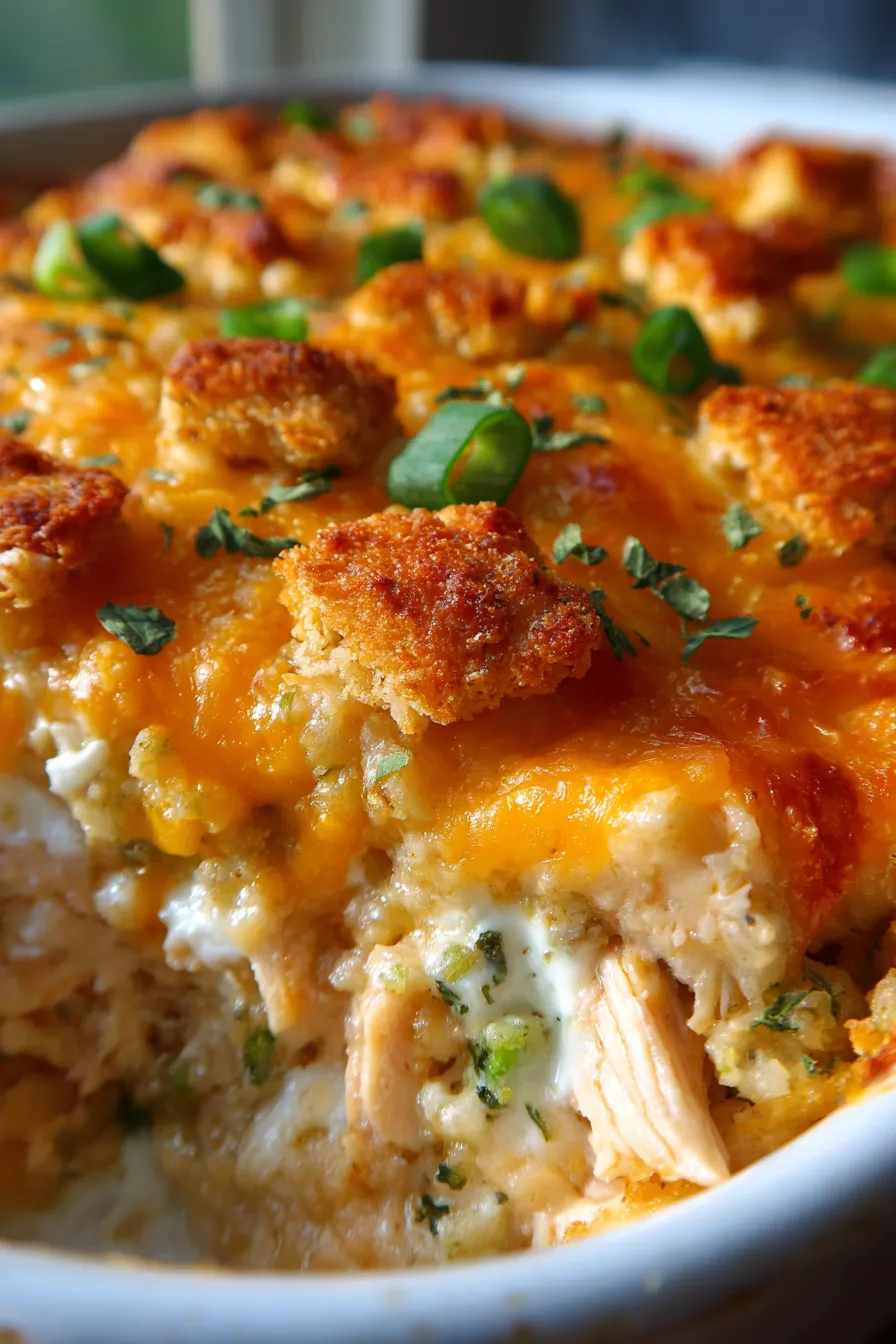 Million Dollar Chicken Casserole-ingredients-overhead