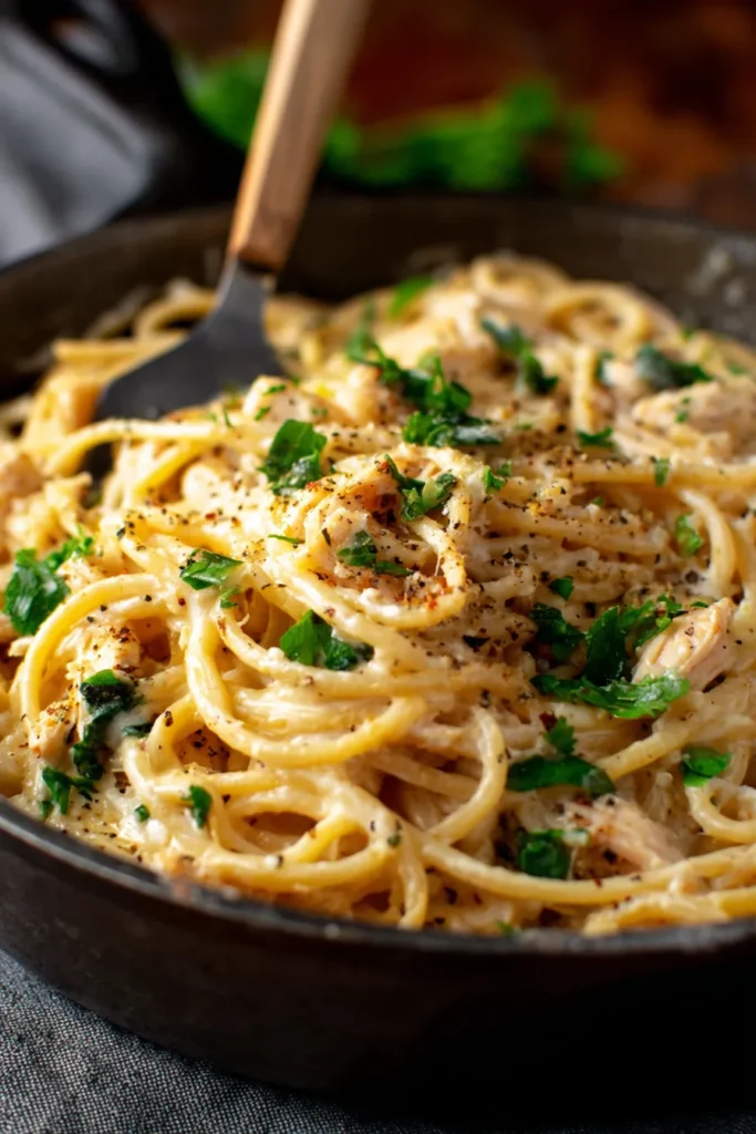 Monterey Chicken Spaghetti: Creamy, Cheesy Family Favorite