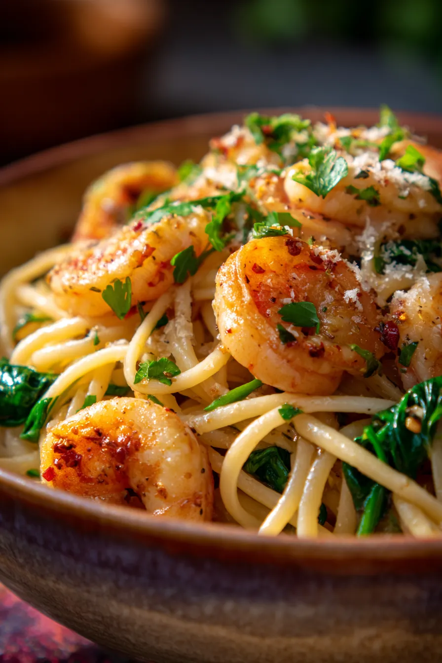 One-Pot Garlic Butter Shrimp Pasta: Easy Seafood Dinner