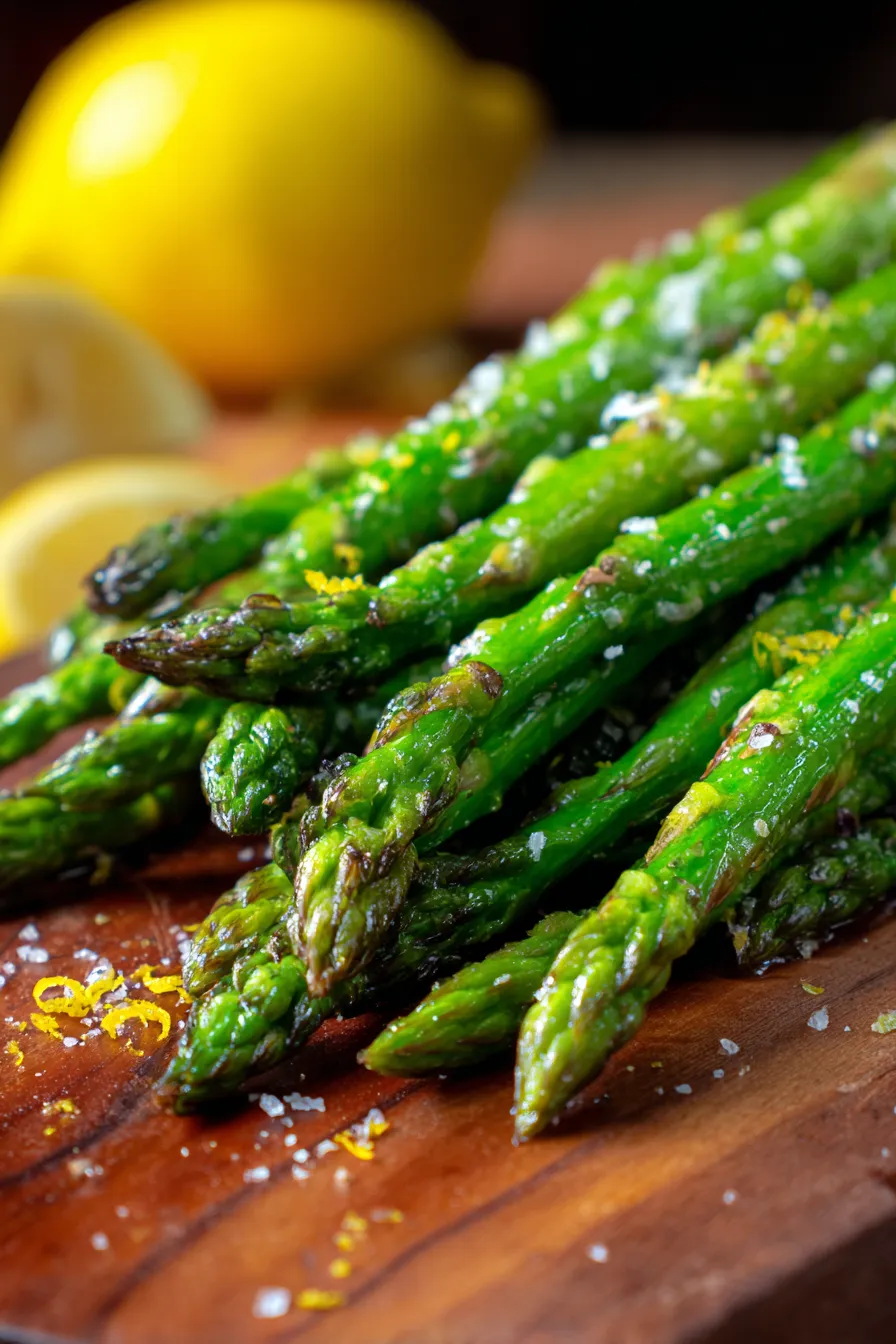 Oven Roasted Asparagus-prep-overhead