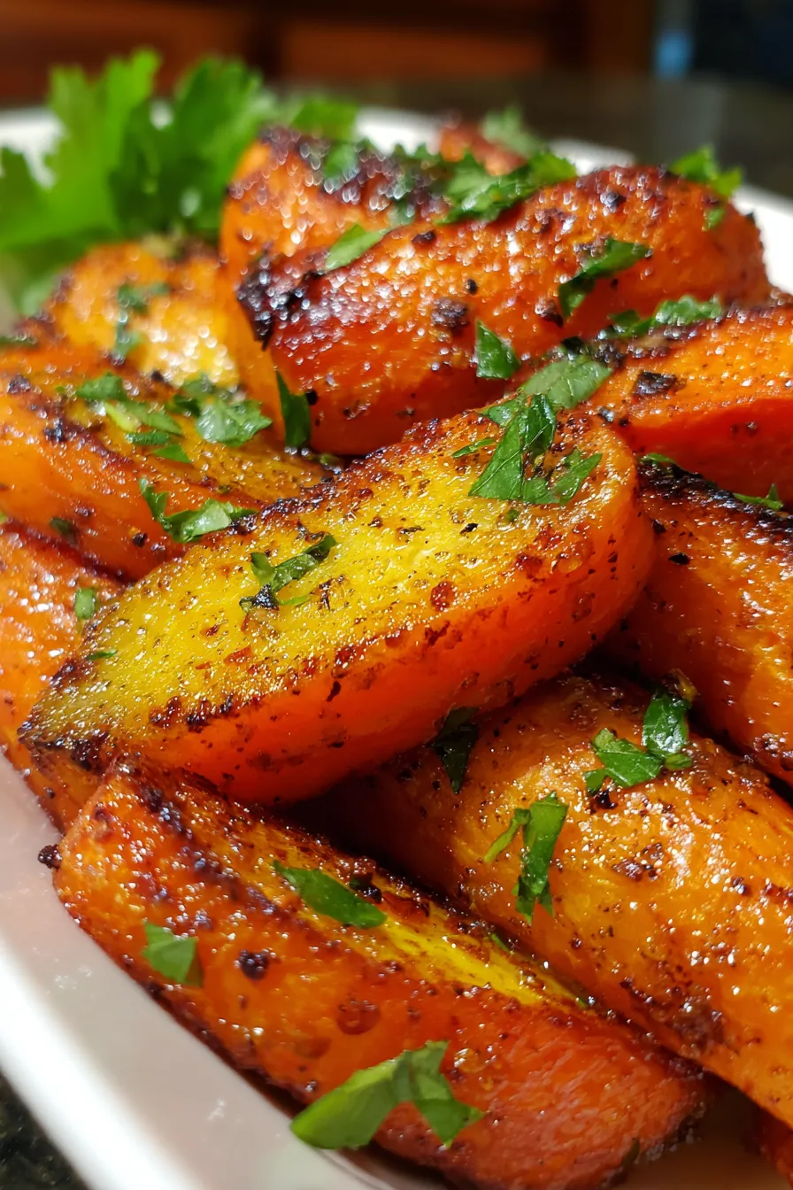 Irresistible Oven Roasted Honey Garlic Butter Carrots Recipe