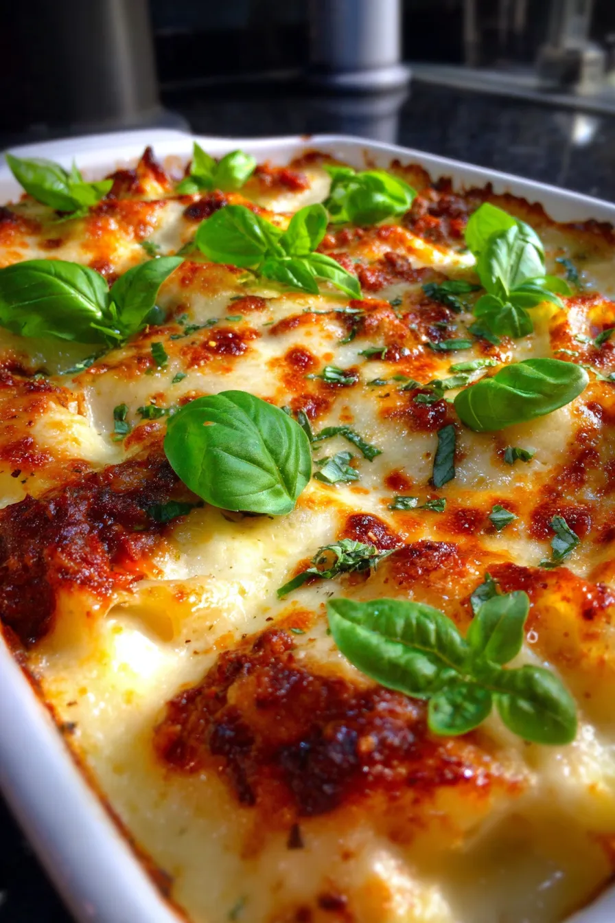 Pasta al Forno (Classic Pasta Bake)-ingredients-overhead