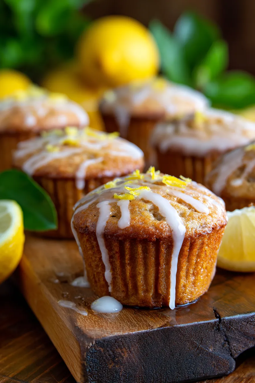 PERFECT LEMON MUFFINS!-stack-breakfast