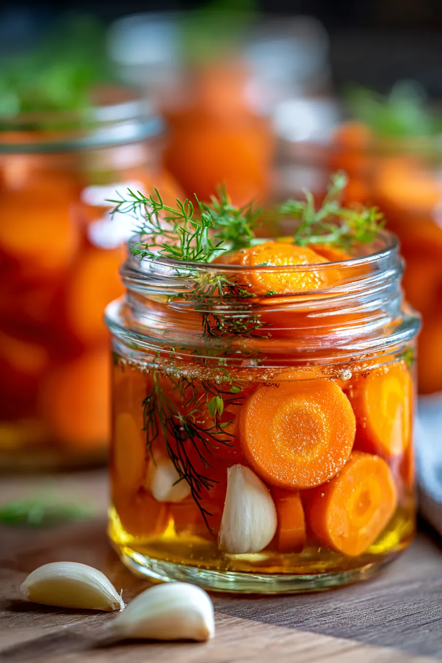 pickled carrots vibrant texture