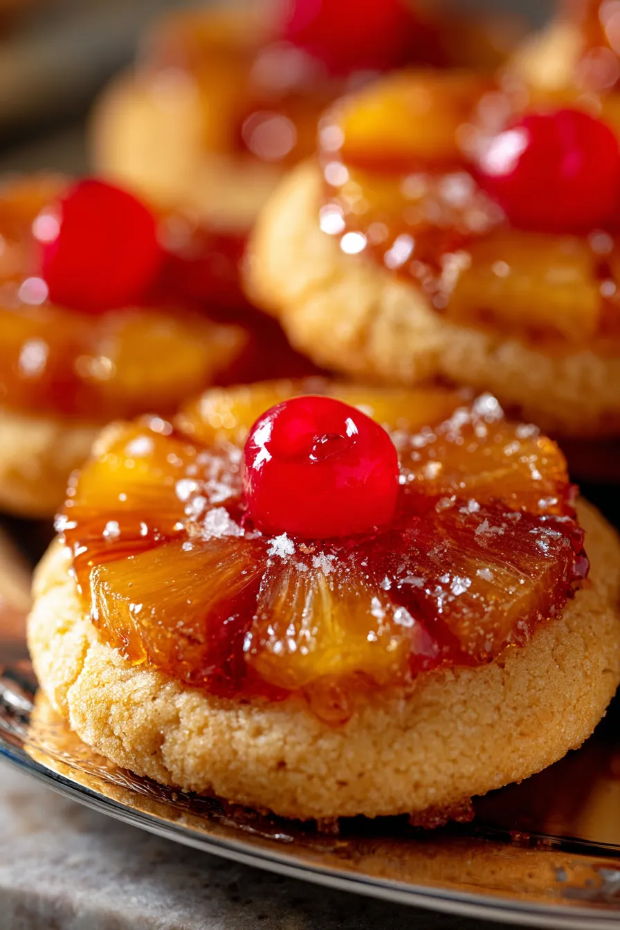 pineapple sugar cookie texture closeup