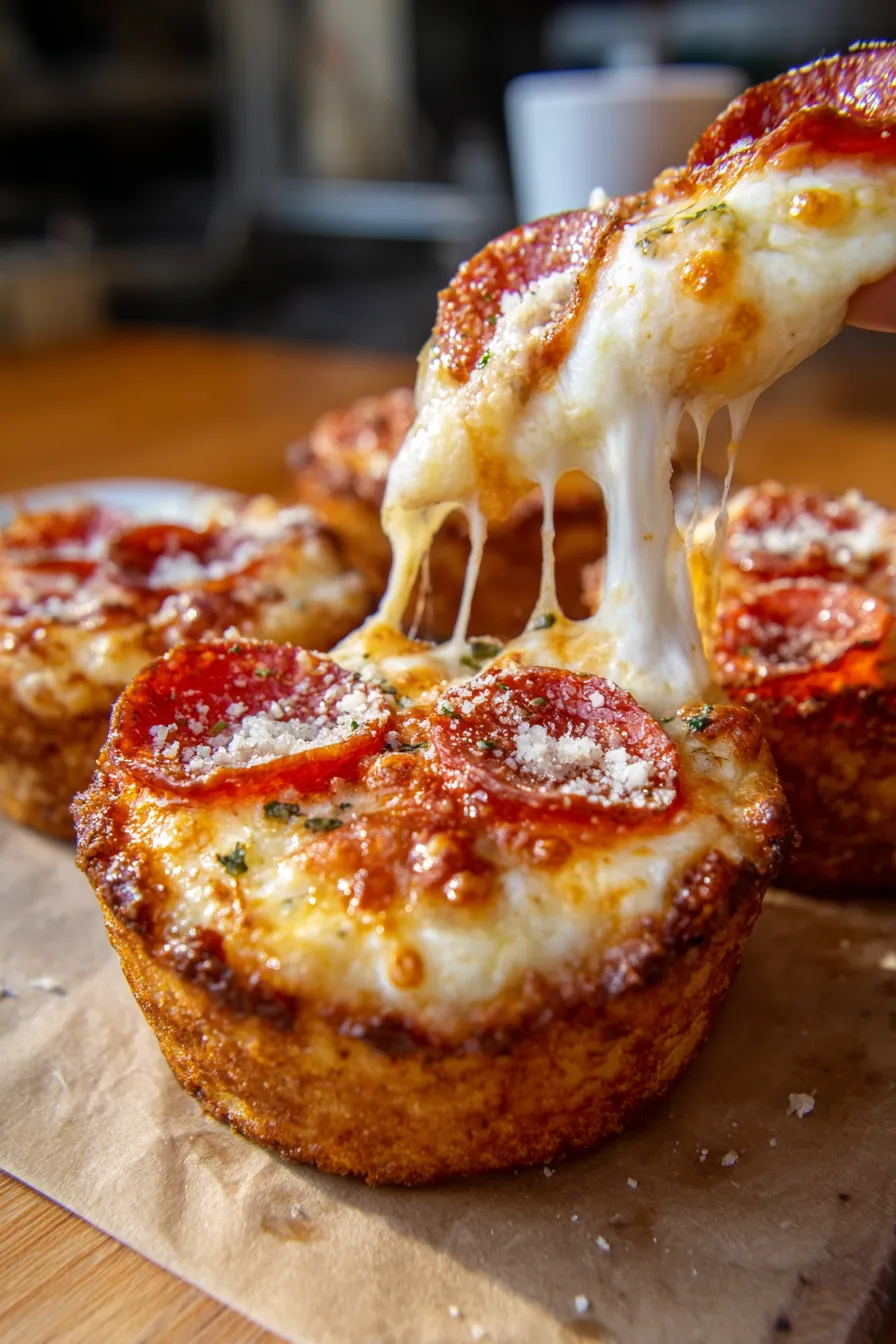 PIZZA CUPCAKES🍕-pepperoni-closeup