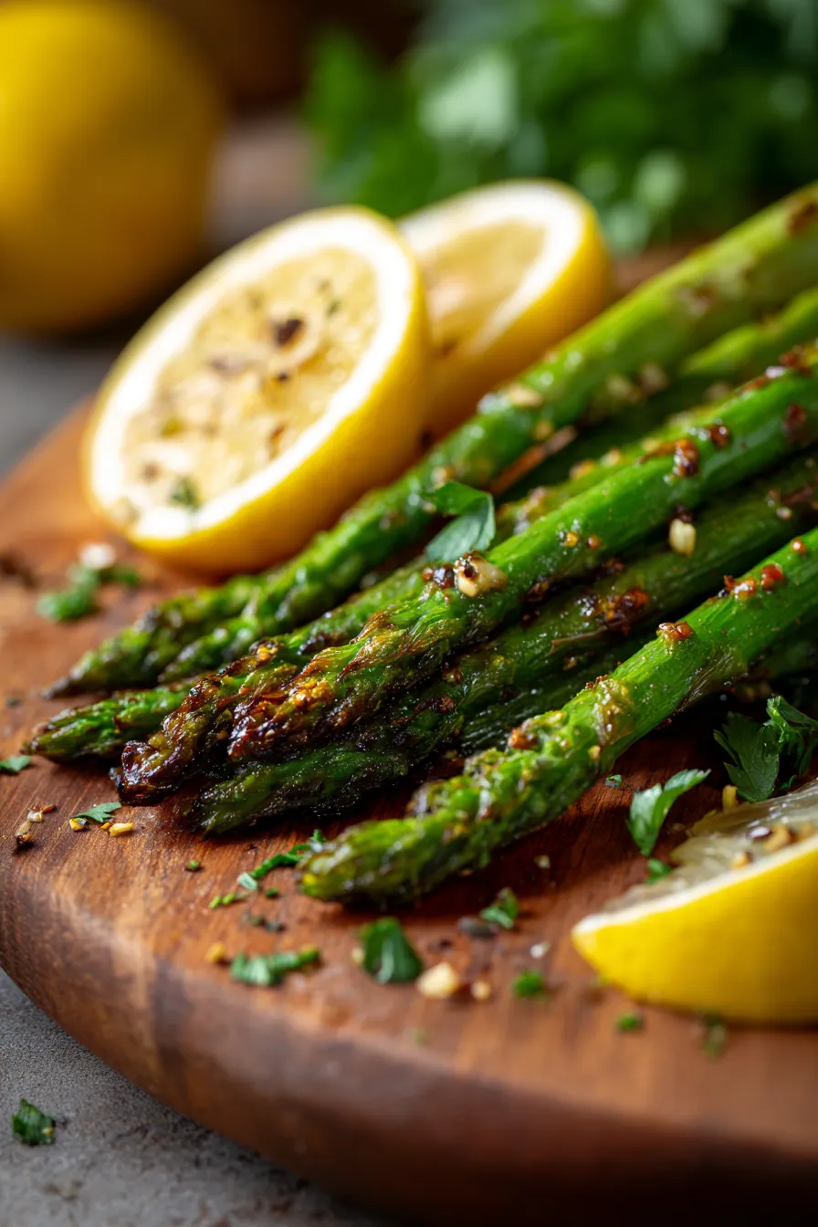 plant-based asparagus dish