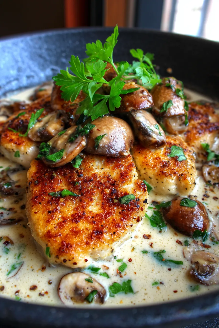 quick creamy chicken ingredients prep