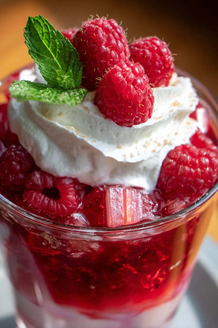 RaspberryRhubarbJelloWhips-bright-colors-overhead