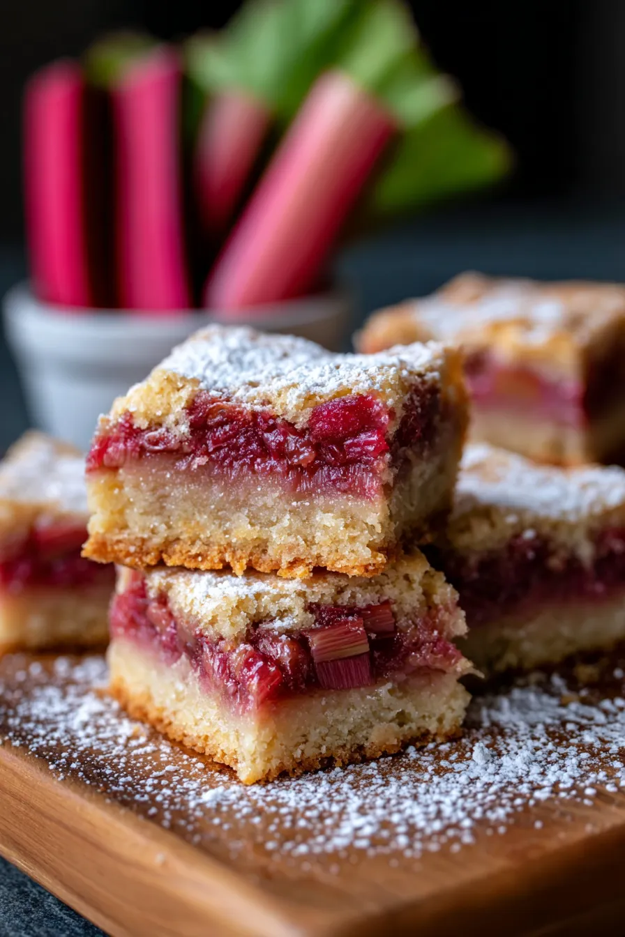 Rhubarb Bars-ingredients-prep