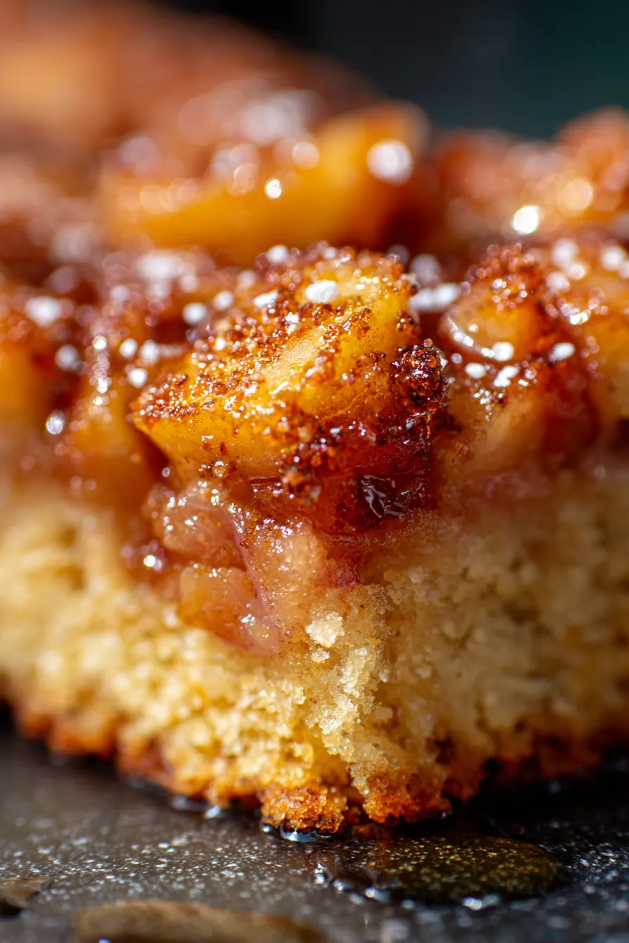 rhubarb cake overhead