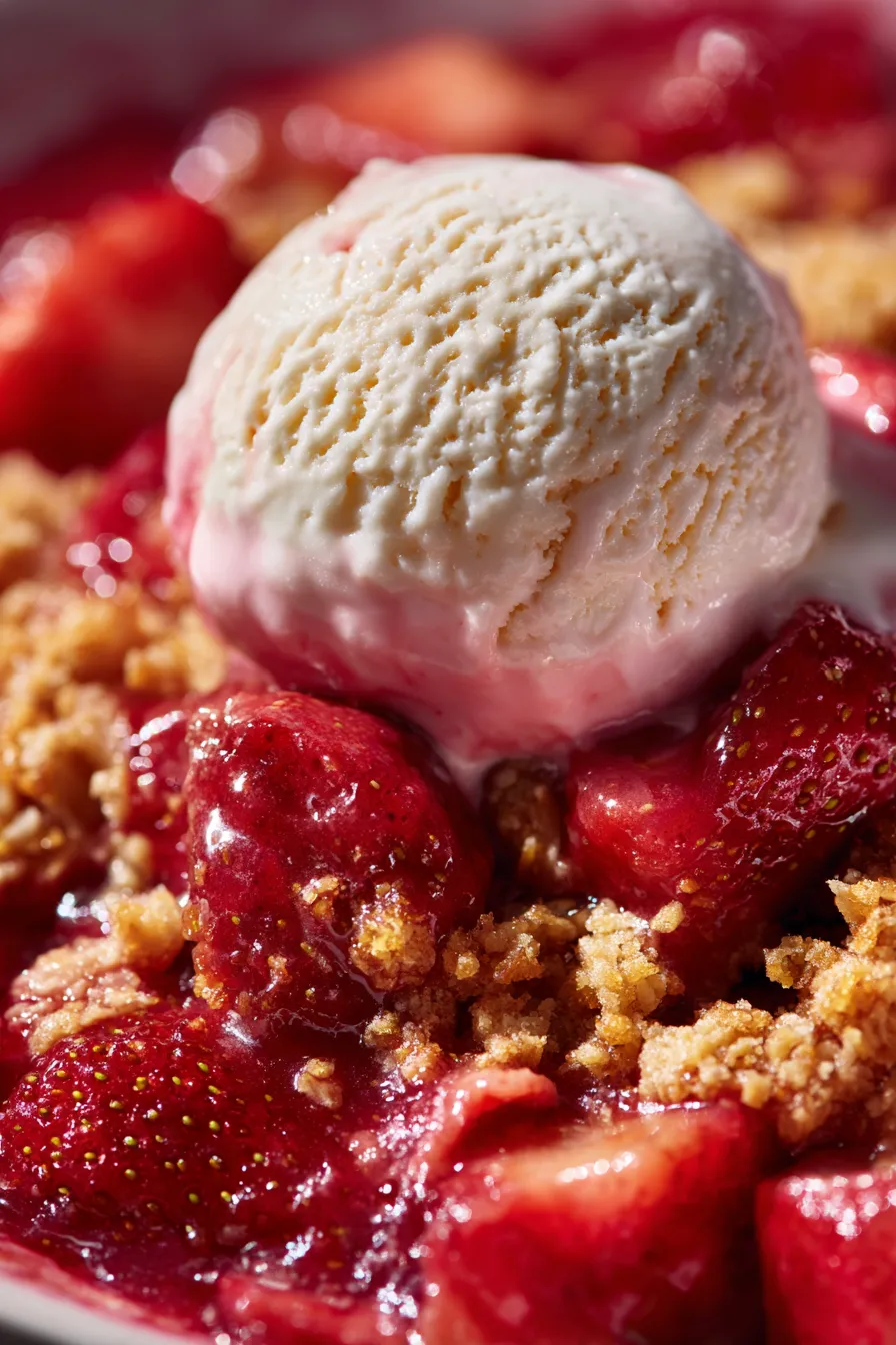Rhubarb Crumble-fresh-berries
