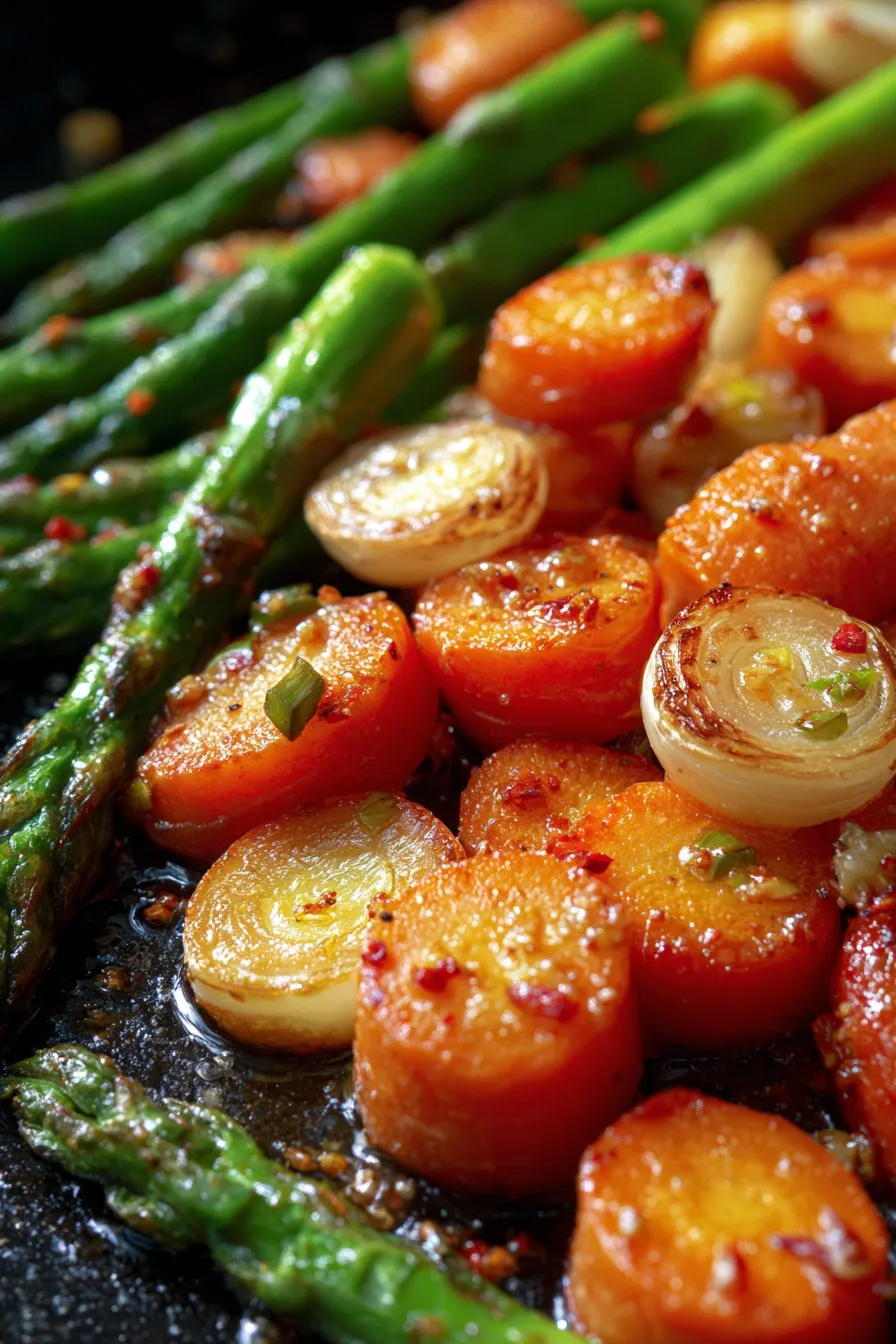 Roasted Asparagus and Carrots Recipes for Healthy Sides - havenofrecipes-fresh-ingredients