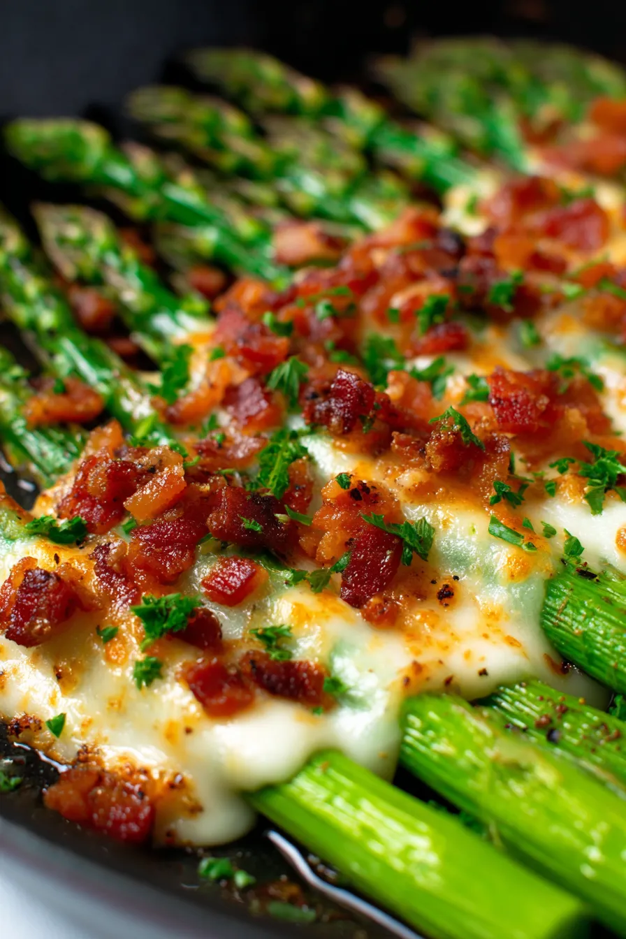 roasted asparagus side dish-overhead