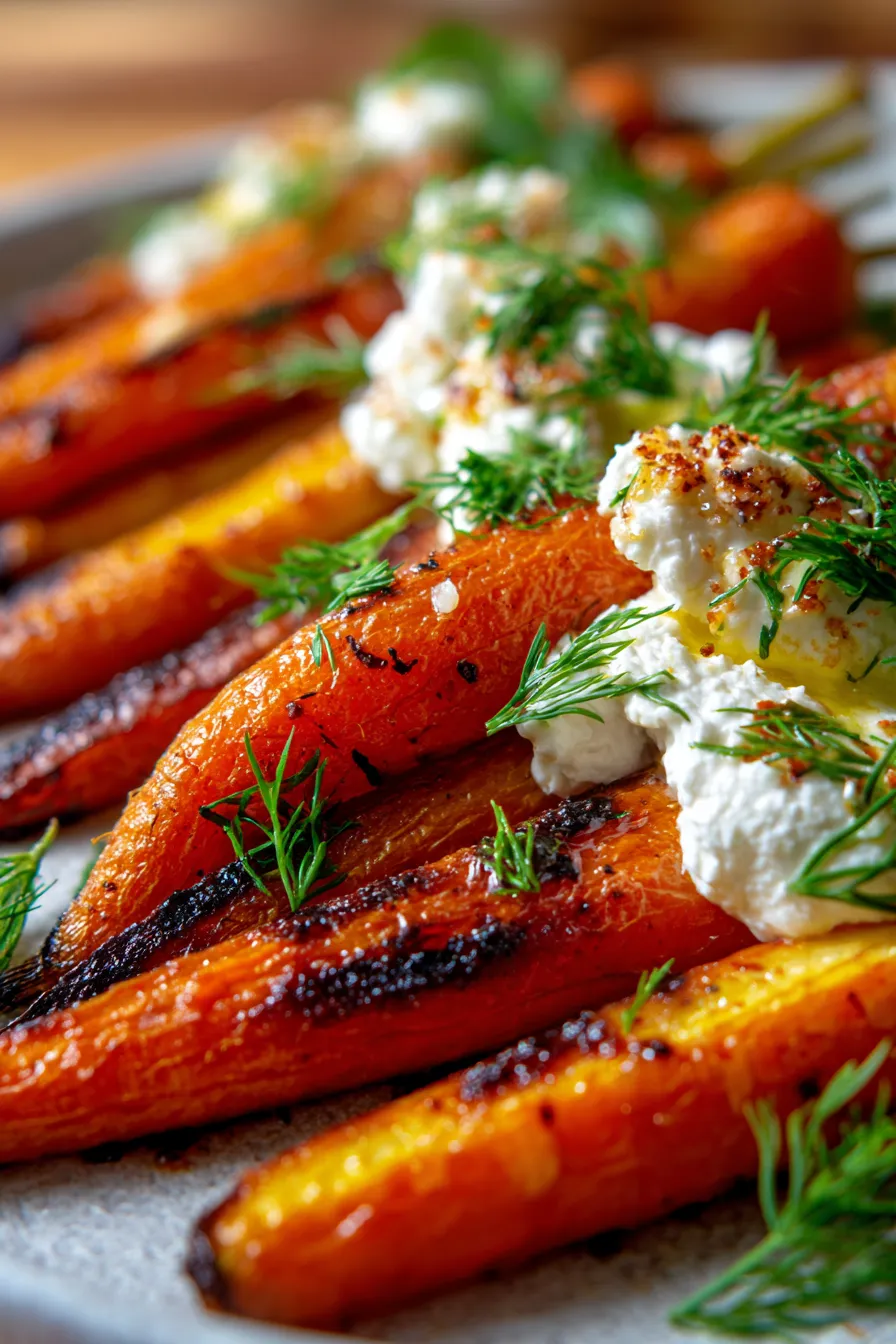 Roasted Carrots with Vegan Ricotta (Dairy-Free Recipe)