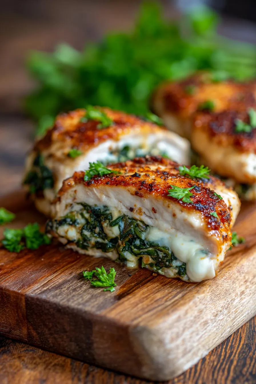 Spinach Stuffed Chicken-serving-suggestion