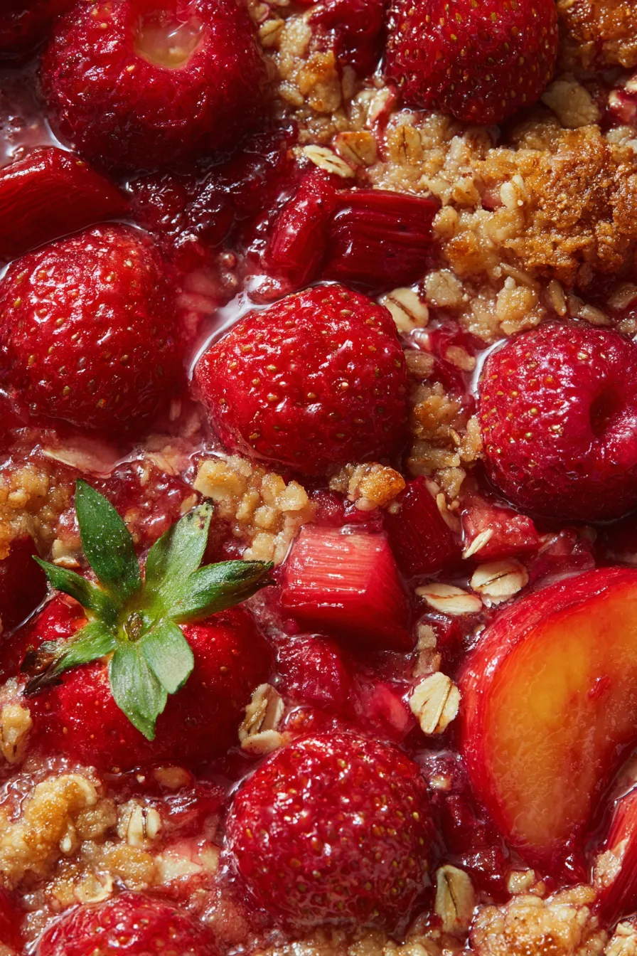 Strawberry Rhubarb Crisp-ingredients
