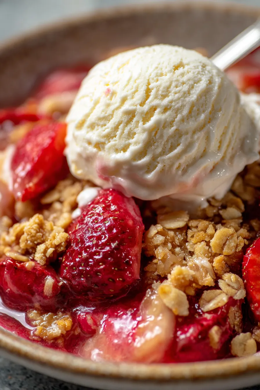 Ultimate Strawberry Rhubarb Crisp: Easy Summer Dessert