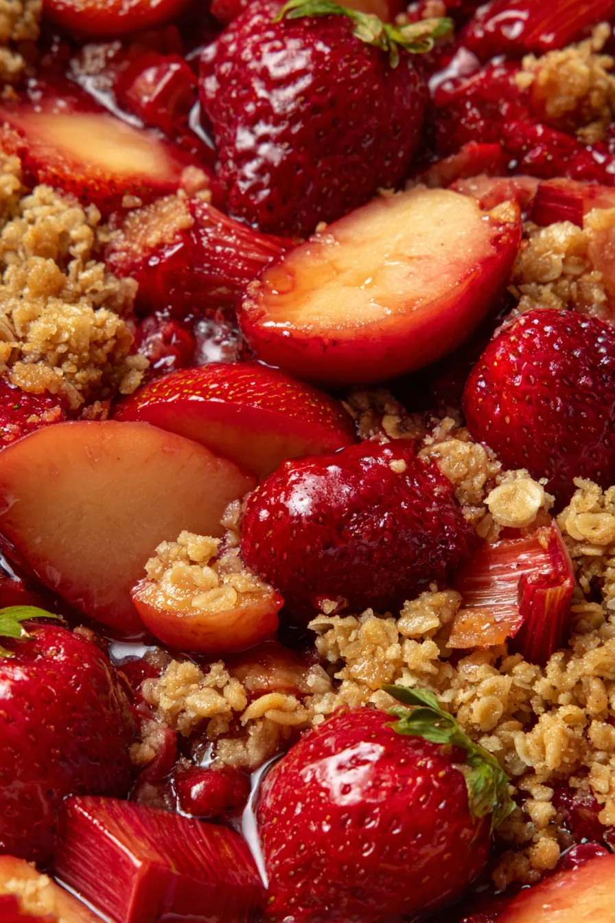 Ultimate Easy Strawberry Rhubarb Crisp Recipe – Sweet & Tart!