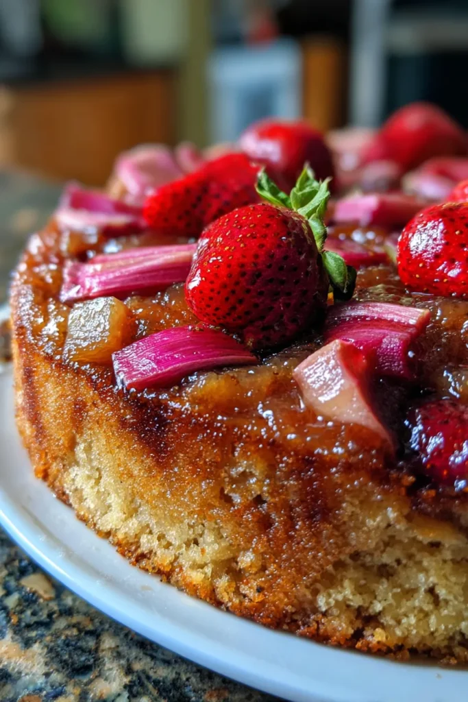 Strawberry Rhubarb Upside Down Cake: Your New Favorite Spring Dessert