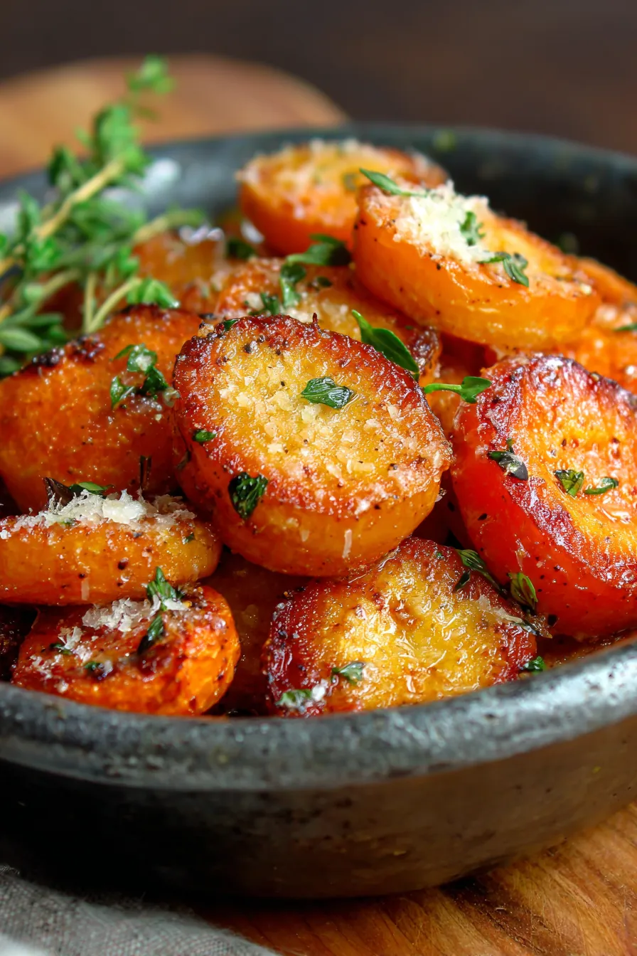 Tasty Parmesan Carrots! 🥕-freshly-roasted-overhead-arrangement